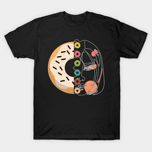 Check Out My Six Pack Donuts Lover Half Human Half Doughnut T-Shirt by alcoshirts